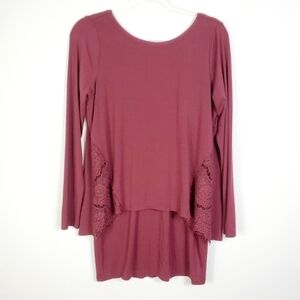 WHITE HOUSE BLACK MARKET LAYERED LACE INSET DRESS